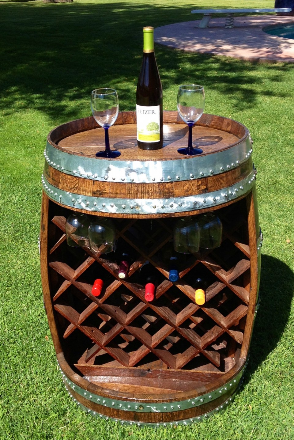 12 Creative Wine Barrel Projects For Your Yard Bees And Roses   12 Creative Wine Barrel Projects For Your Yard7 960x1436 